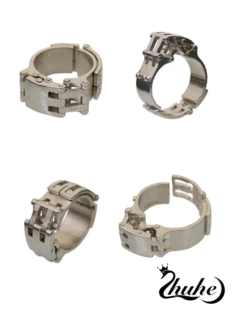 

ZHUHE Hinge Ring Punk-Style Men's And Women's Copper Alloy Jewelry Party Gifts