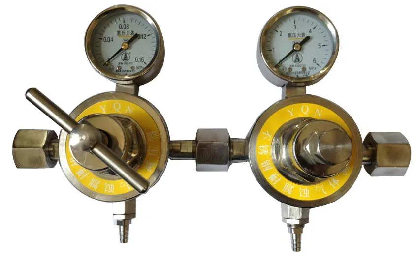 YQA-441 Pipeline Double Stage All Stainless Steel Pressure Reducing Valve Pressure Reducing Gauge Tools