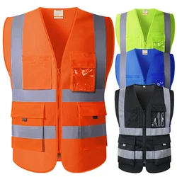 Sfvest Hi Vis Viz Executive Vest Hoge Zichtbaarheid Werkvest Reflecterende Veiligheidstop Oranje Geel Blauw Snelle Verzending