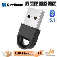 Bluetooth 5.1 Adapter Transmitter USB Bluetooth Receiver Audio Bluetooth Dongle Wireless USB Adapter for Computer PC Laptop