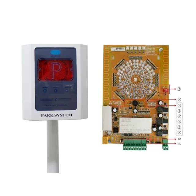 Lector de tarjetas RFID con etiquetas activas para sistema de gestión de aparcamiento y control de acceso