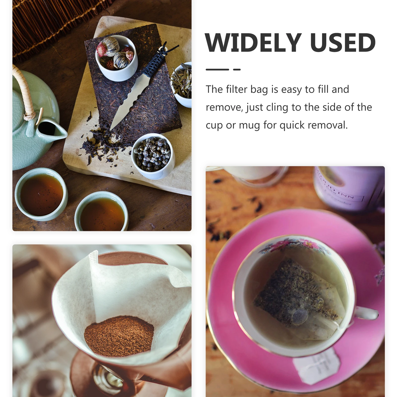 

100pcs Disposable Tea Filter Bags 6X8cm White Drawstring Loose Leaf Tea Bags Coffee Herb Strainer Paper Pouches