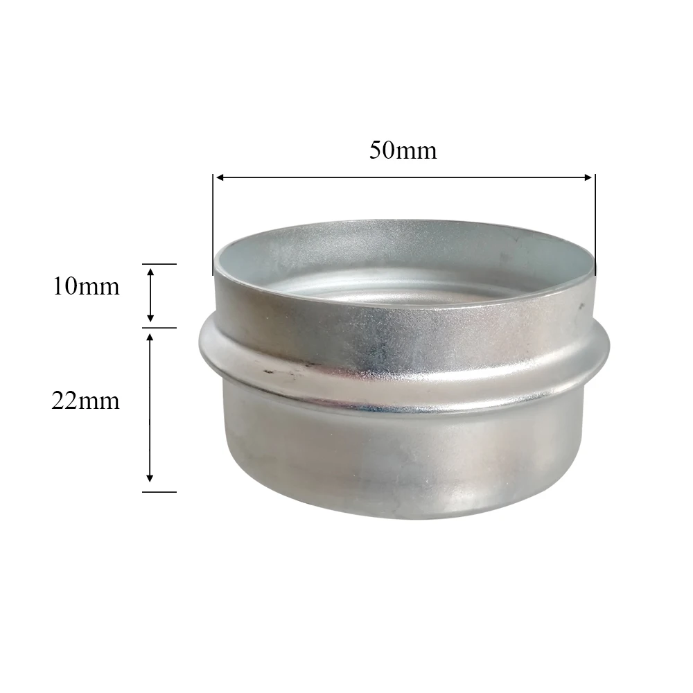 【New Models】2pcs Replacement 50mm Metal Dust Cap Wheel Hub Trailer Bearing Dust Grease Cover