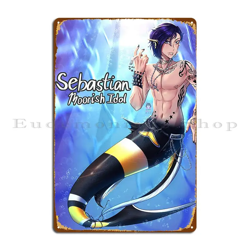 Stardew Valley Mermaid Sebastian Asophia Mills Metal Plaque Poster Vintage Customize Pub Designing Living Room Tin Sign Poster