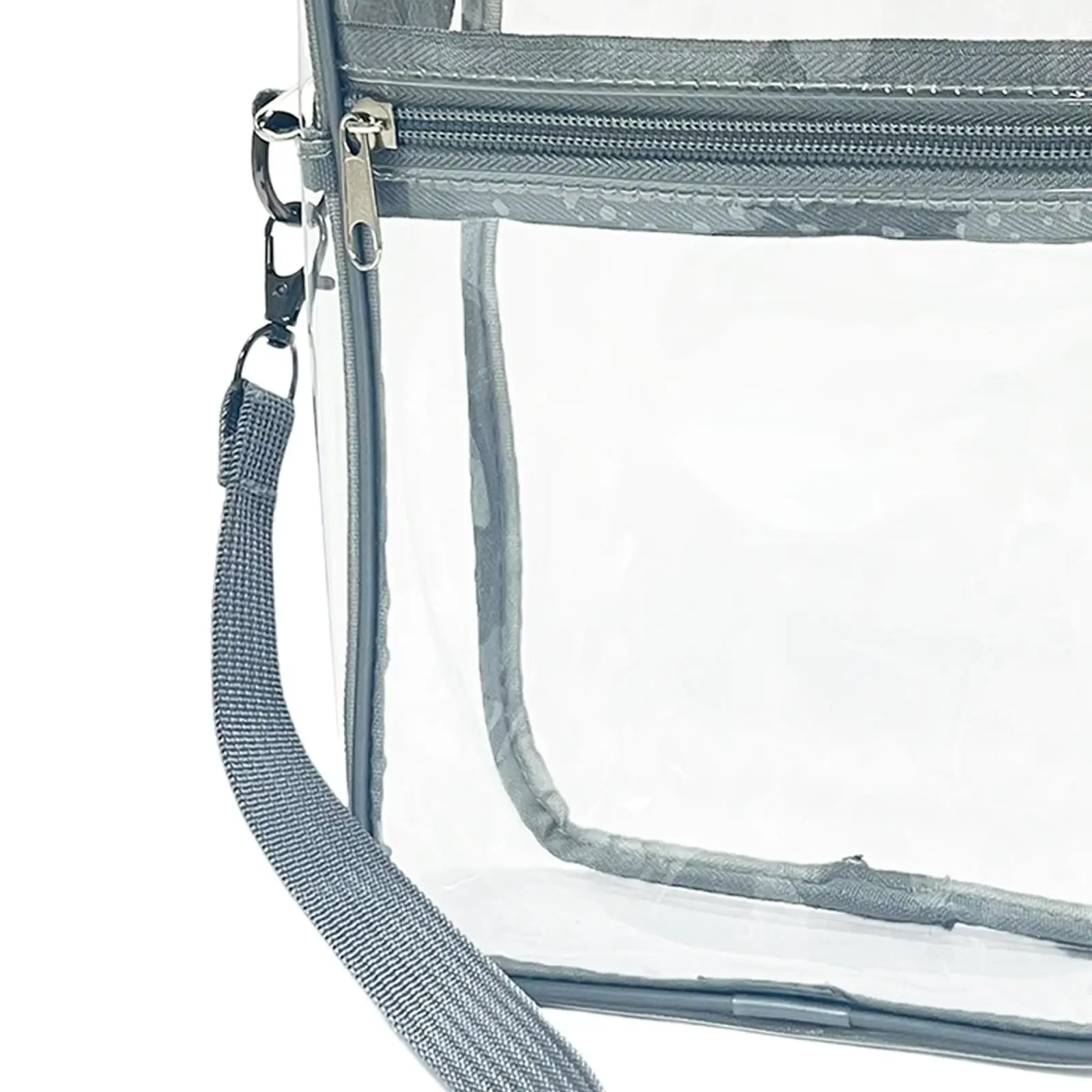 Transparent PVC Clear Crossbody Bag Waterproof Stadium Approved Shoulder Purse for Concerts Festivals Travel Beach Events Unisex
