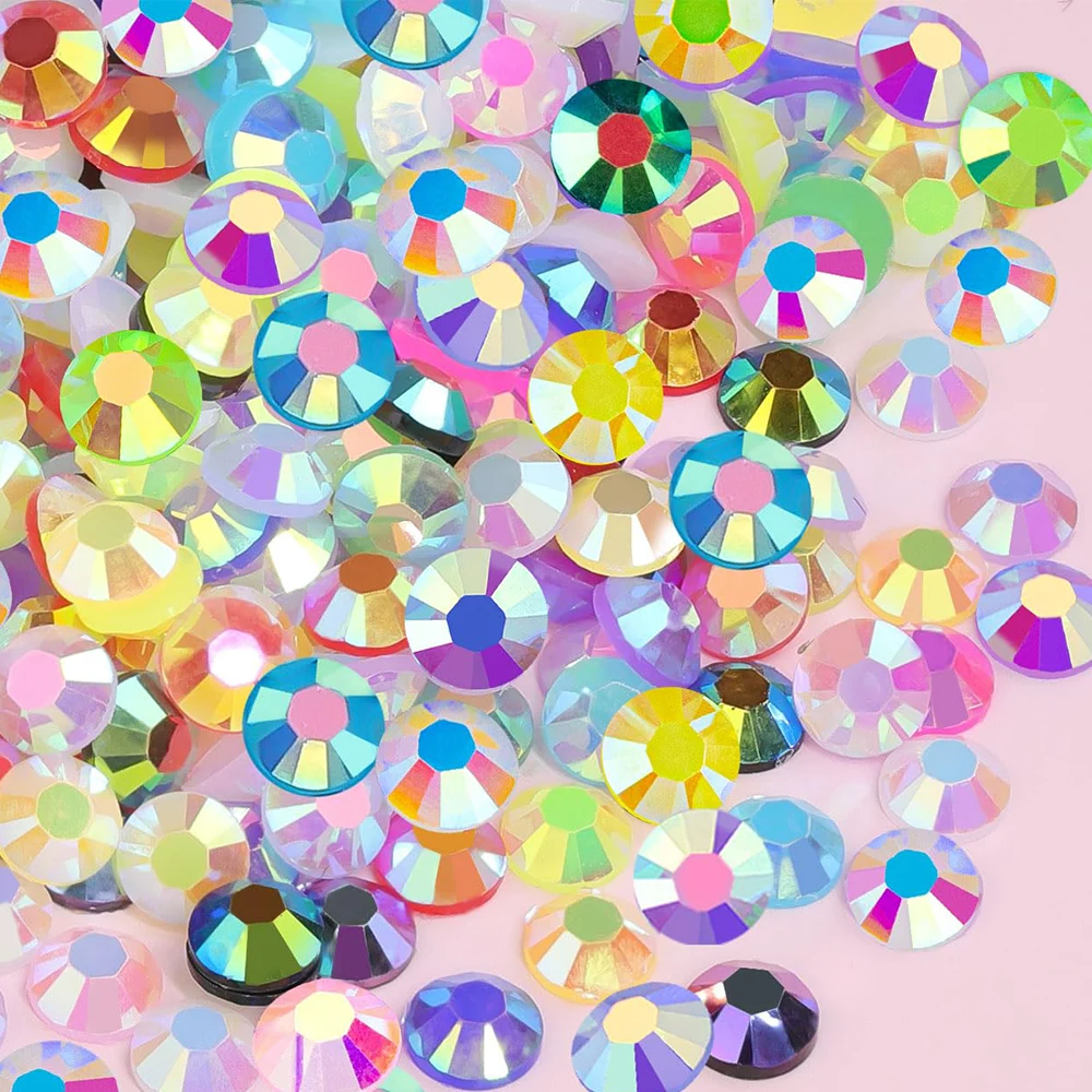 28 Colors Resin Rhinestones with Tweezers for Bedazzling, Multicolor 3mm Crystal with for Bedazzled Nail Art Crafting Makeup