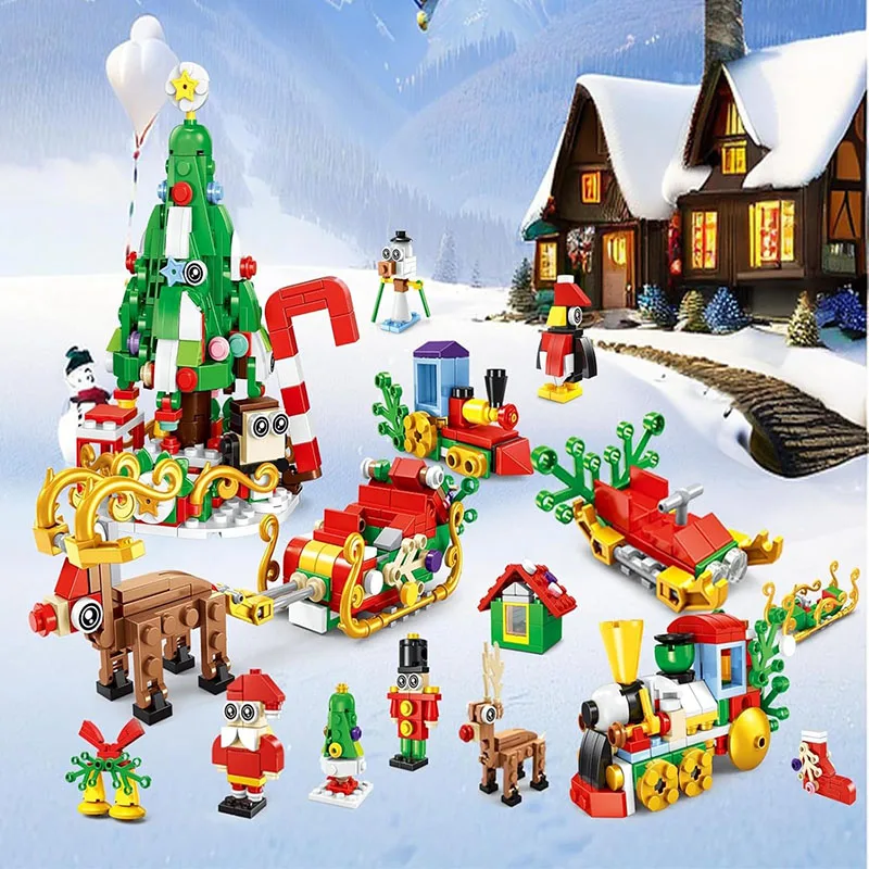 

New 24-calendar building set, 24-hour countdown clock, handmade paper-cutting mystery box, for Christmas and Easter.