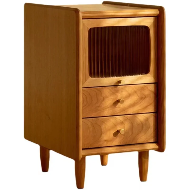 

Современная прикроватная тумбочка, узкий комод небольшого размера, простой японский сервант, шкаф для хранения дивана в спальне