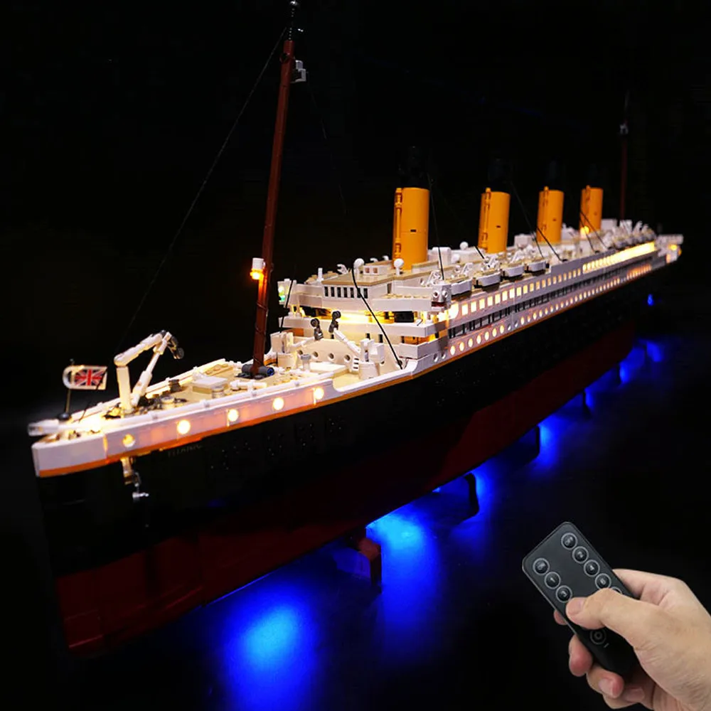 LED Light For 10294 Titanic Ship  Lamp Building Blocks Bricks  (Not Include Block Model)