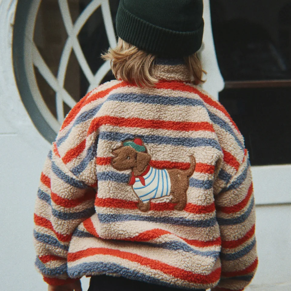2026 new winter KS kids coat for boys girls cute print lamb's wool wam jacket outwear tops clothing view 2