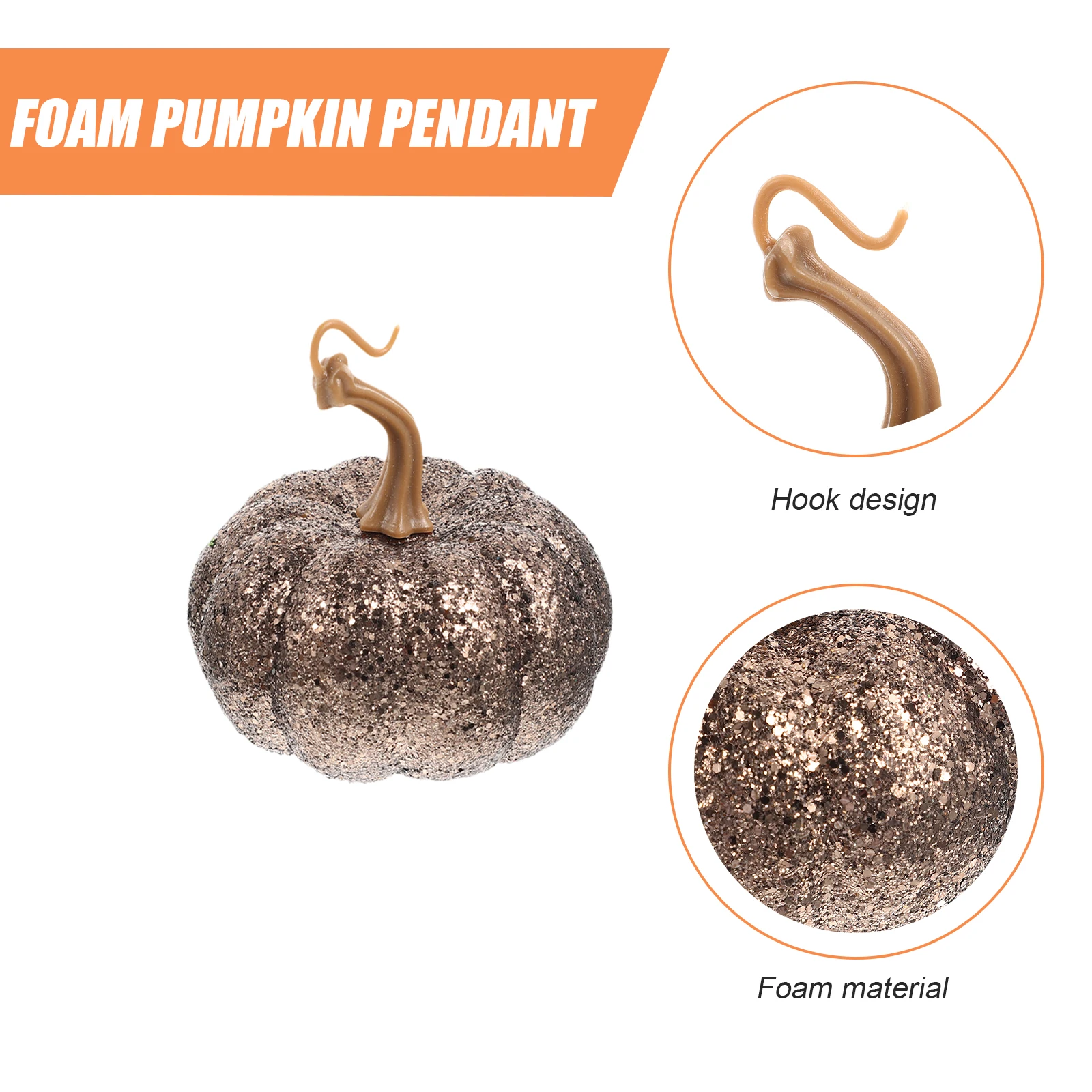 

6 Pcs Pumpkin Shapes Simulated Foam Pendant Decorations Pumpkins Pendants Foams Fall Outdoor