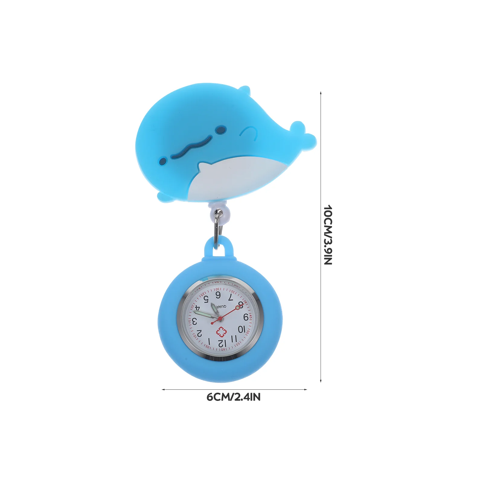 Nurse Watch Portable Timing Cartoon Alarm Clock Retractable Watches for Women Nursing Pocket Digital Hanging Display Silicone