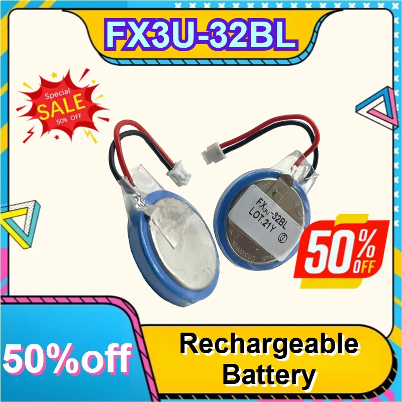 

FX3U-32BL CR2450HR 3V Coin Cell Battery GT11-50BAT for FX5U FX3U PLC