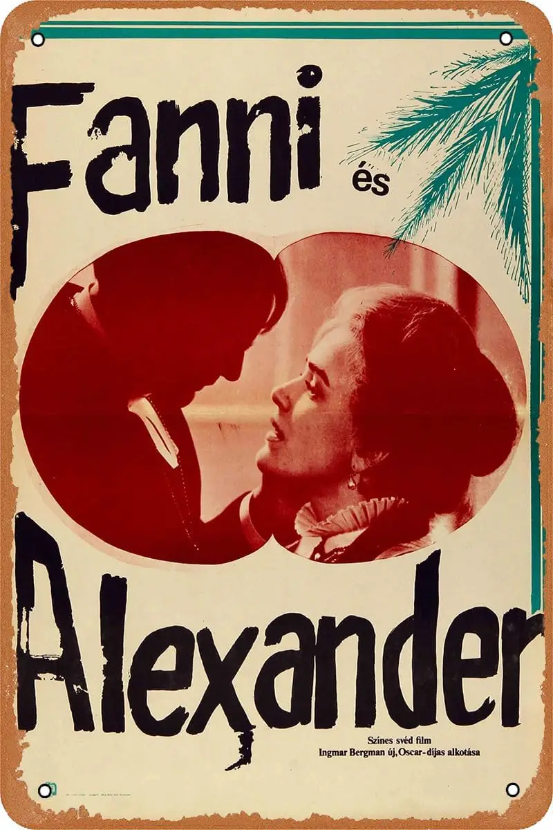 Fanny and Alexander Poster Vintage Metal Tin Sign Retro Wall Art Plate Decor 8X12INCH