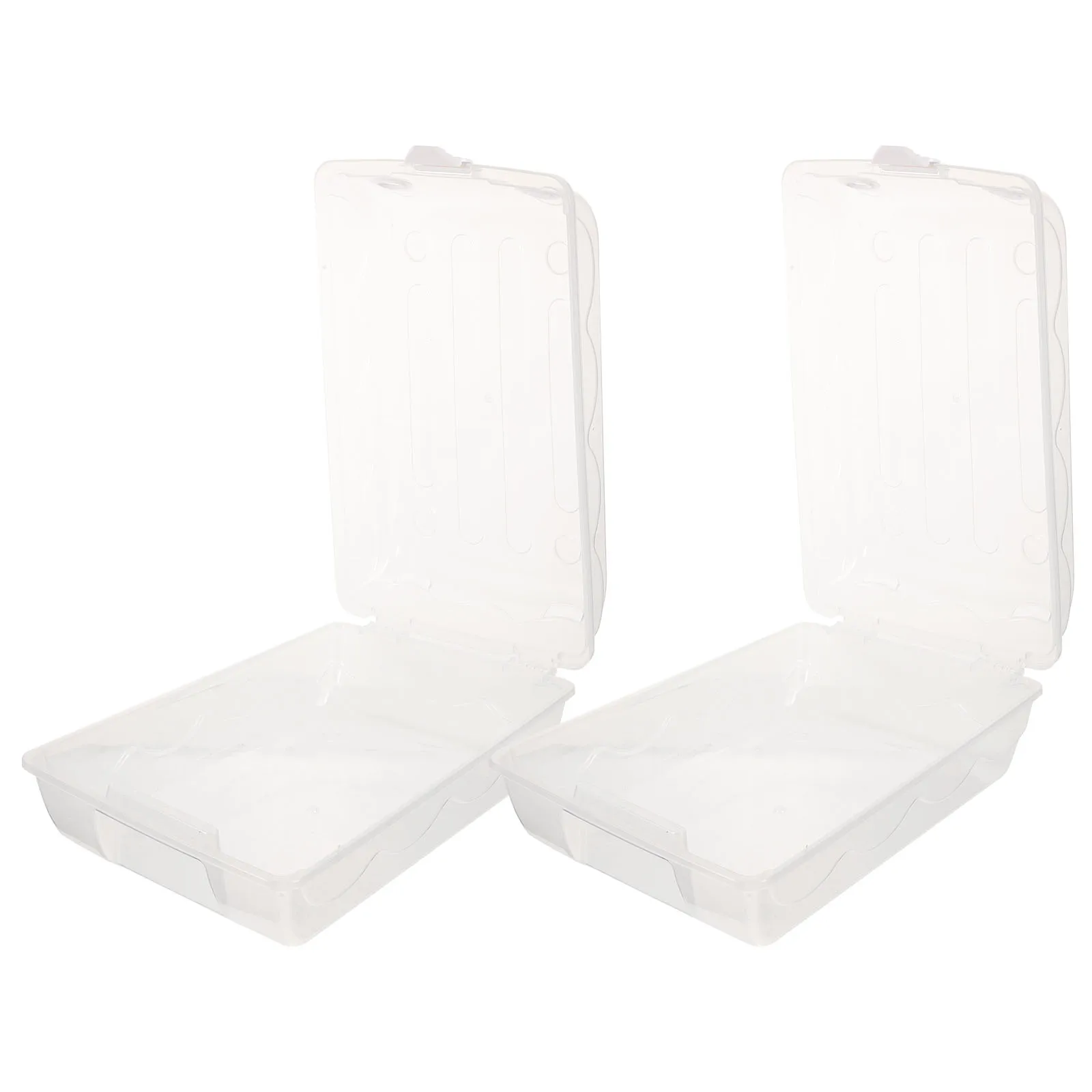

2PCS Large Transparent Shoe Storage Boxes Plastic Organizer Closet Stackable Anti Dust Thicken Storage Box Box
