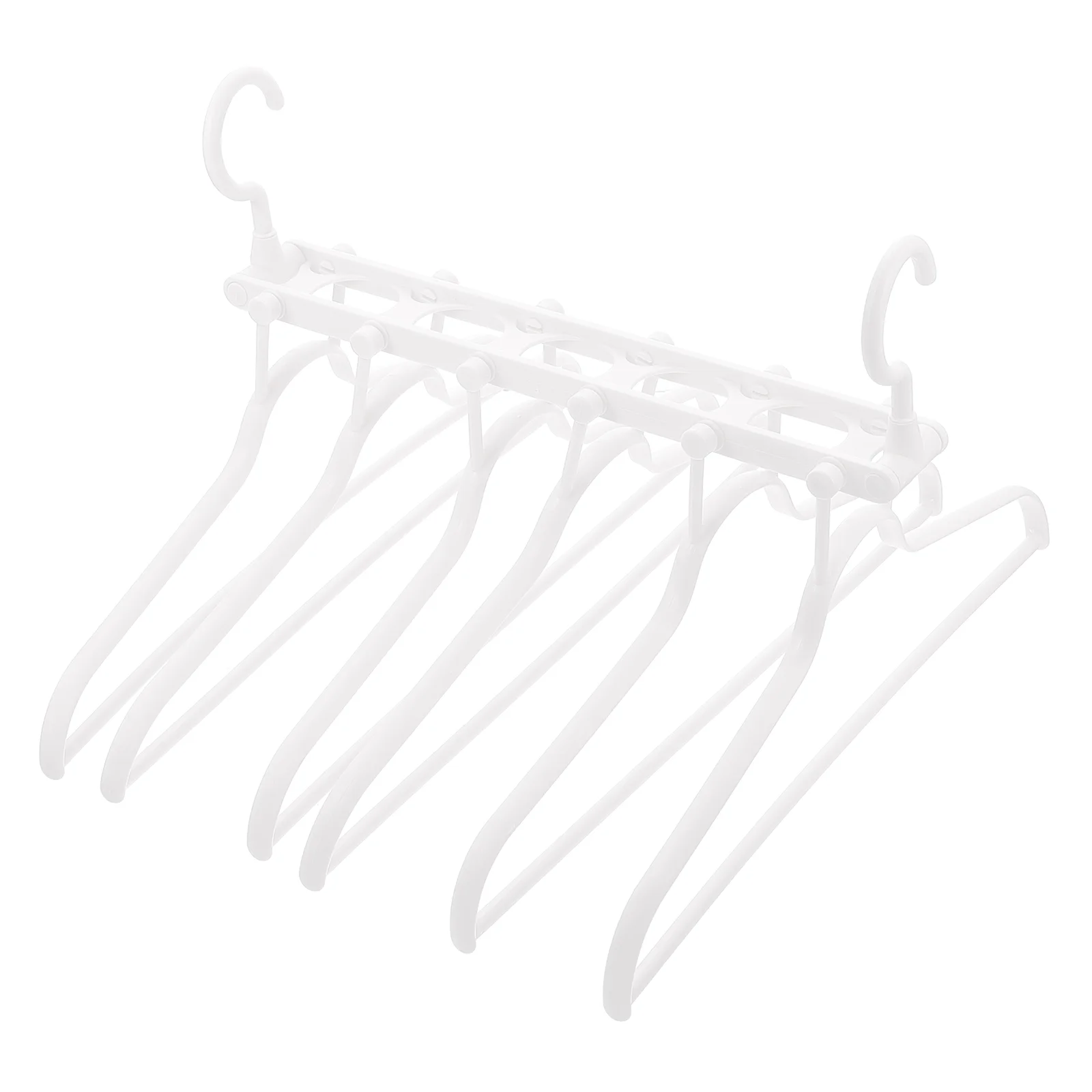 

Folding Hanger Wardrobe Clothes Rack Multi-layer Drying Pants Hangers Non Slip Jeans Space Saving