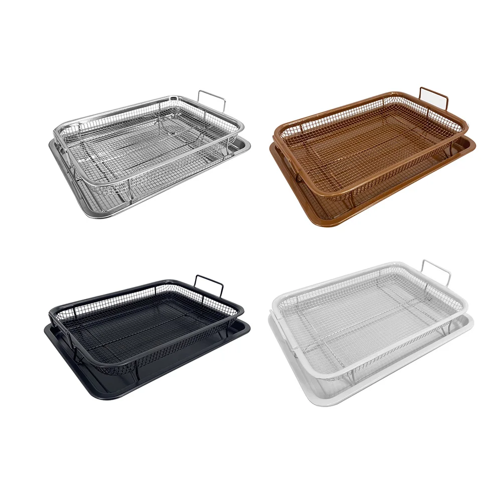 

Stainless Steel French Fries Basket Heat-resistance Square Food Mesh Basket Gadgets Tools Western Snacks for Household Kitchen