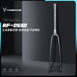 Tideace Bike UD Carbon Road Fork 700C 140/160mm Disc Brake Thru Axle 100*12mm Carbon Bike Forks Carbon Road Bicycle Fork