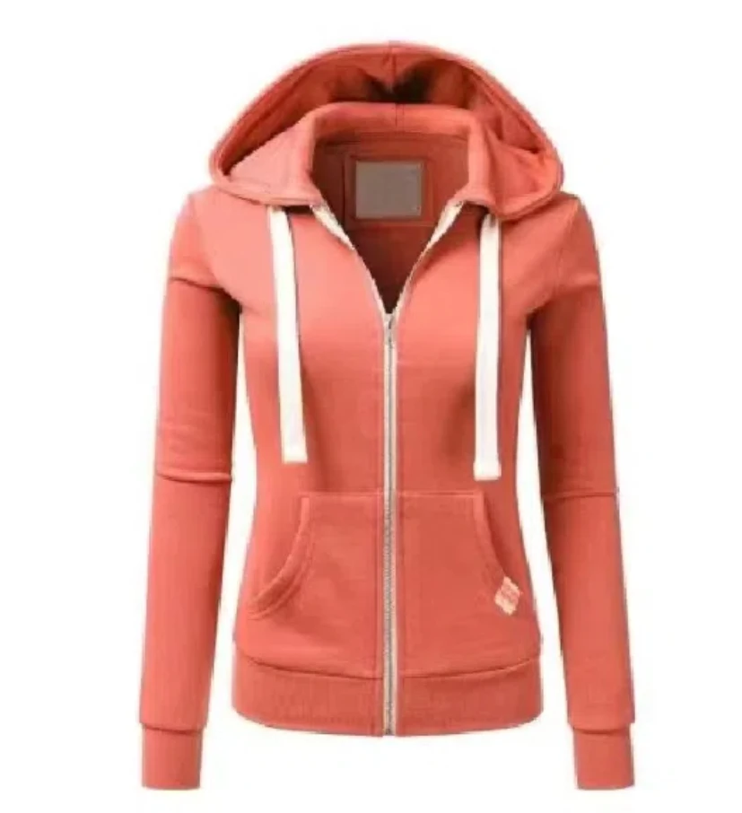 2024 Top selling Personalized Sweatshirt with Zipper Hooded Solid Sweatshirt