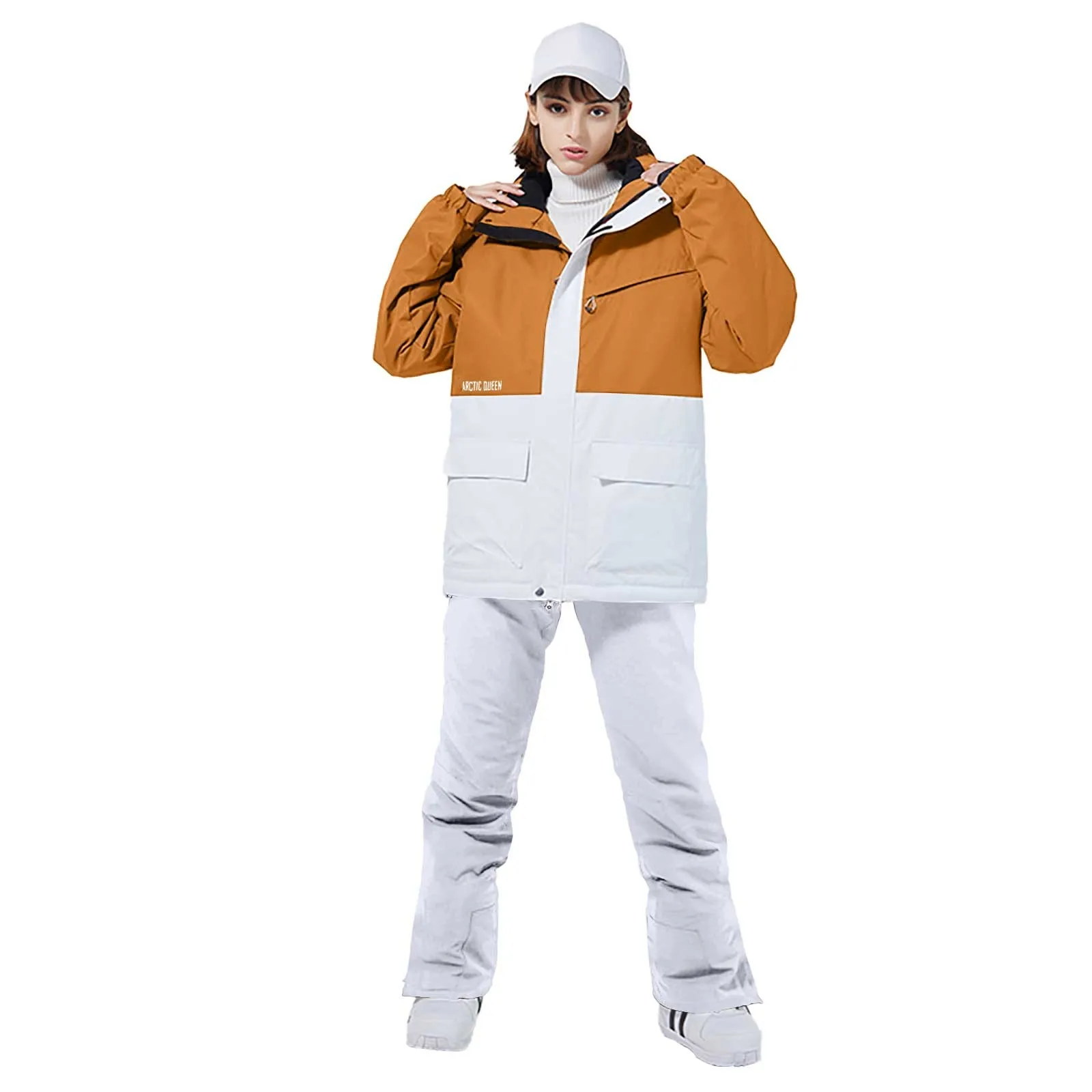 Women's Ski Jackets And Pants Set Winter Warm Thickened Skisuit Fashion Snowboarding Snow Coat Male And Female Couple Snowsuit