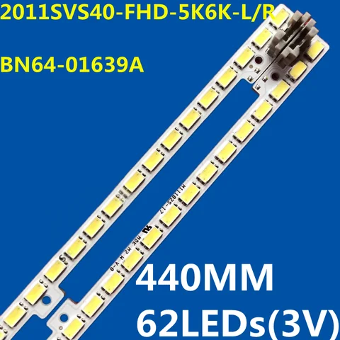LED 백라이트 스트립, BN96-16606A BN96-16605A, UA40D5000PR, UA40D5003, UA40D5800VR, UA40D6000SJ, UA40D6600SJ, 2011SVS40, 56K, H1, 1CH