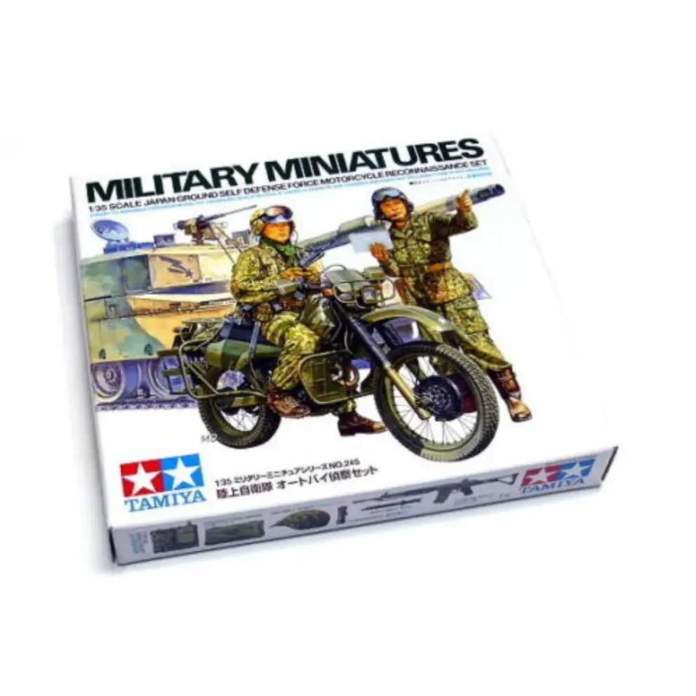 Tamiya 35245 1/35 Scale Model Kit Japanese JGSDF Motorcycle Reconnaissance Set