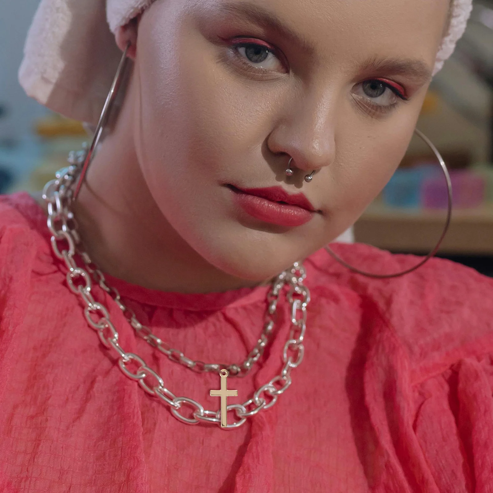 

20Pcs Mini Cross Charms Silver Tone Pendants for DIY Jewelry Making Necklaces Bracelets Keychains Craft Accessories