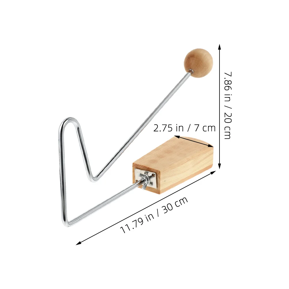 Boule en bois pour enfants, Instrument de Percussion en bois Vibraslap pour le développement de la Perception musicale, effet sonore Durable, éducatif