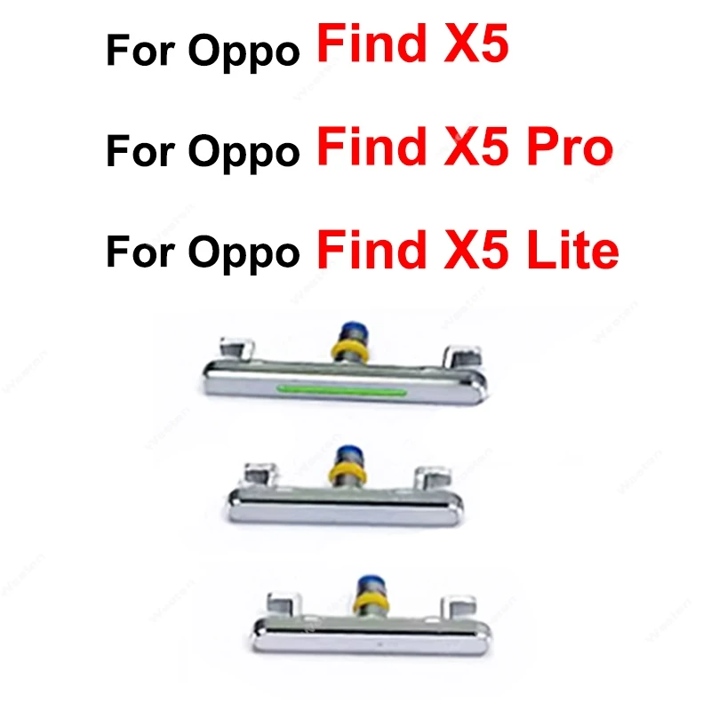 For OPPO Find X5 Pro X5pro X5 Lite Power Volume Buttons On OFF Power Volume Side Keys Replacement