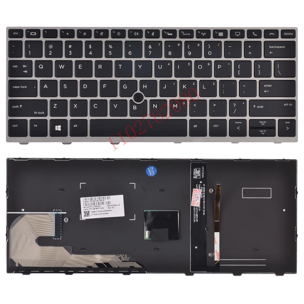 Teclado de Laptop dos EUA para HP EliteBook 730 735 830 836 g5 735 g6 830 g6 L56442-031 L13697-031