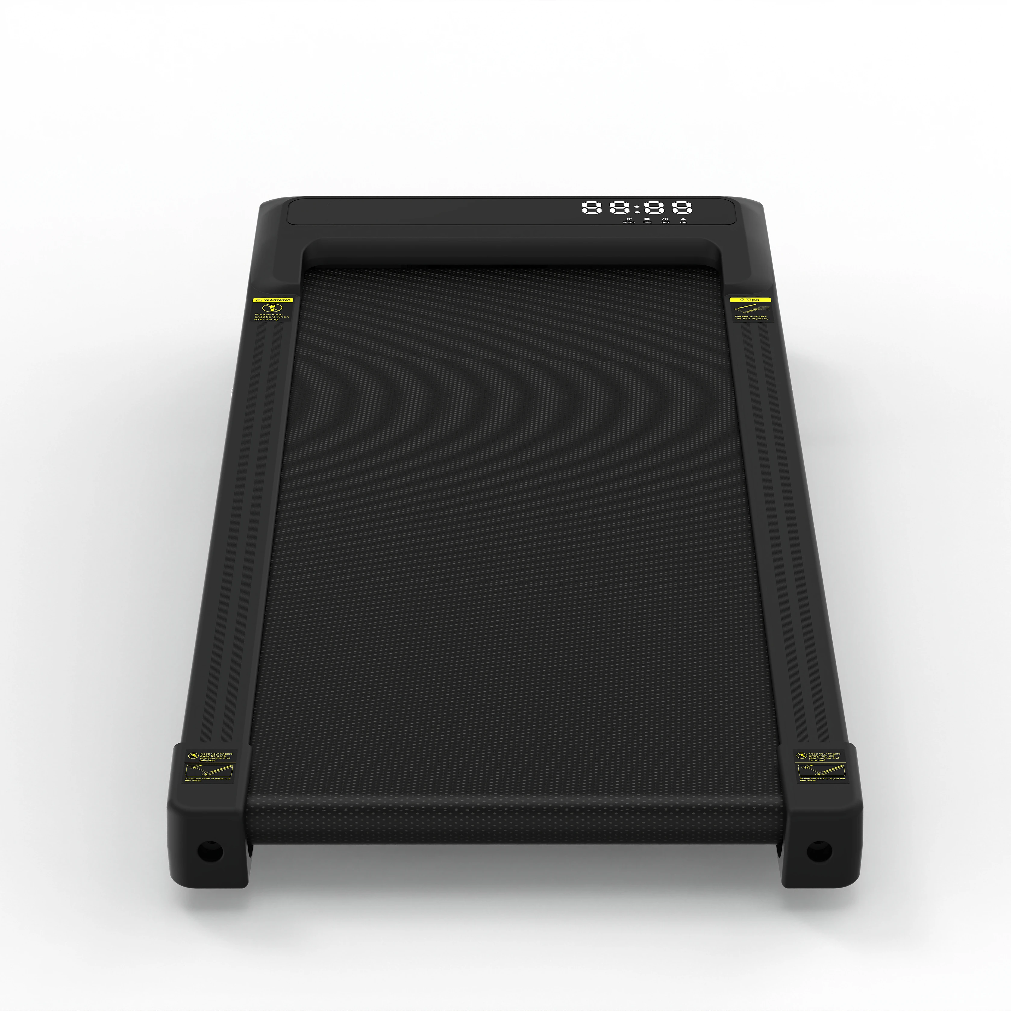 Ultra-Thin Electric Portable Treadmill with LED Screen Manual Incline for Home Gym Use
