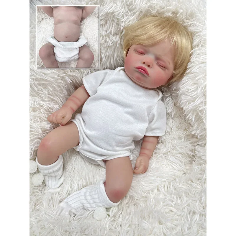 48CM  Reborn Dolls Rosalie Real Picture Newborn Baby Reborn Dolls with 3D Skin Multiple Layers Painting Visible Veins