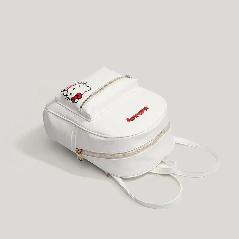 Plecak Dziewczęcy Sanrio Hello Kitty Tornister Uczennicy Torba Podróżna PU Wszechstronny Kawaii Anime Kreskówka Modny Nowy Styl Casualowa Torba