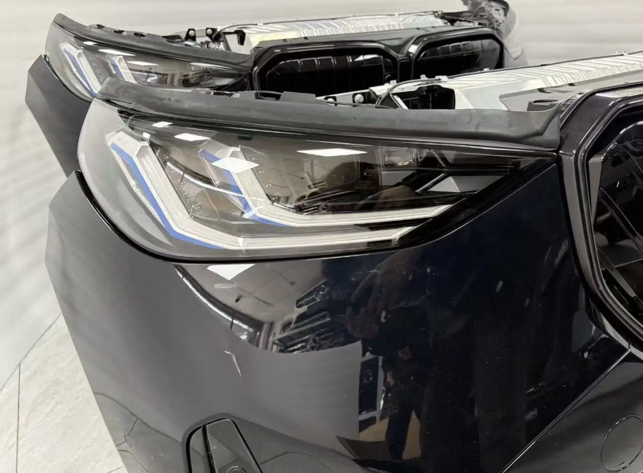 Immagine 3: Kit Carrozzeria Auto per X3 G45 G48 G08, Paraurti Anteriore Completo con Fari e Spoiler