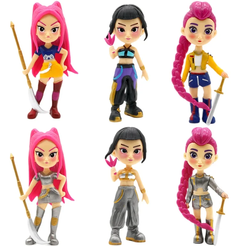 

New Hot POP Devil Hunters Action Figure Collectible Toys Dolls Model Desktop Ornament Trendy Office Decoration Gifts for Kids