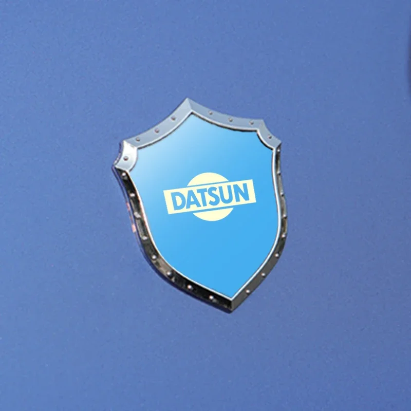 

3D shield car stickers stainless steel car accessories auto for Nissan datsun cross z 24z 26z 240z 280z mido redigo mido ondo