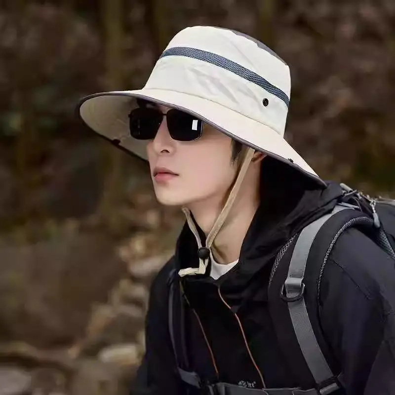

〔BGS3〕Fashion Adjustable Breathable Waterproof Fisherman Hat Sunscreen Mountaineering Outdoor Camping Hat