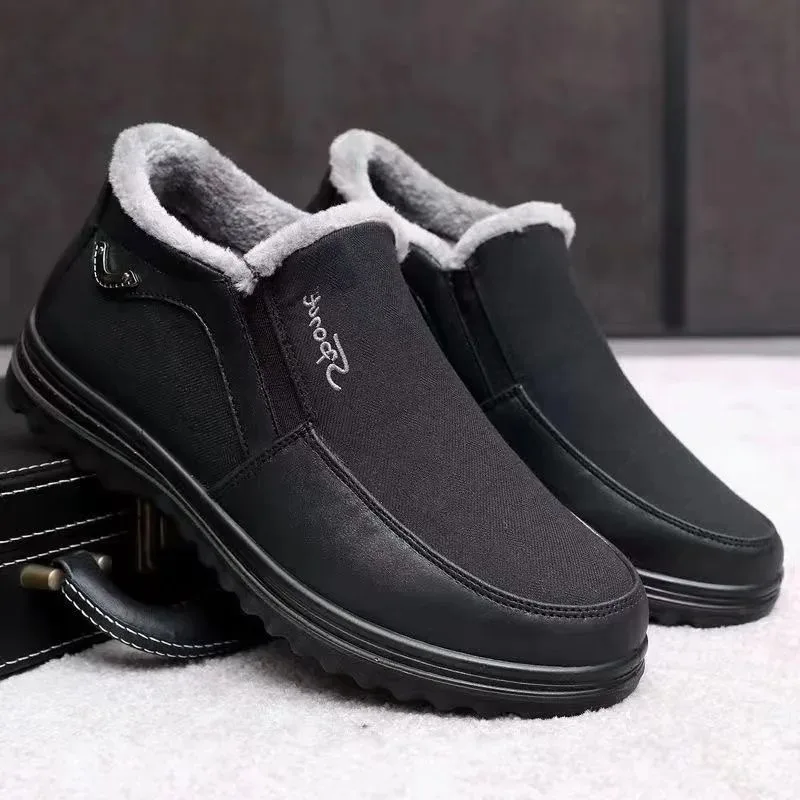Men's Shoes Winter Comfortable Warm Shoes Fashion Cotton High-top Shoes for Men Business Casual Shoe Warm Boots Zapatos De Mujer