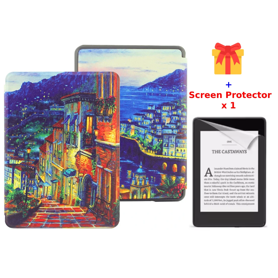 For Kindle Voyage Case 2014 NM460GZ PU Leather Cover Book Case