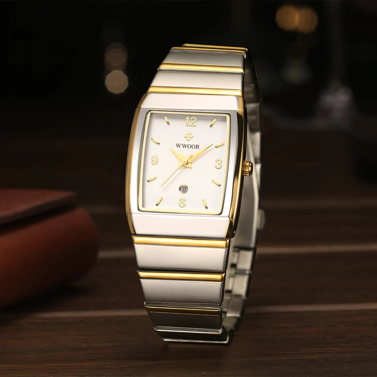 WWOOR Original Luxury Brand Men's Watches High Quality Quartz Watch for Men Fashion Casual Man Wristwatch 2024 New Montre Homme