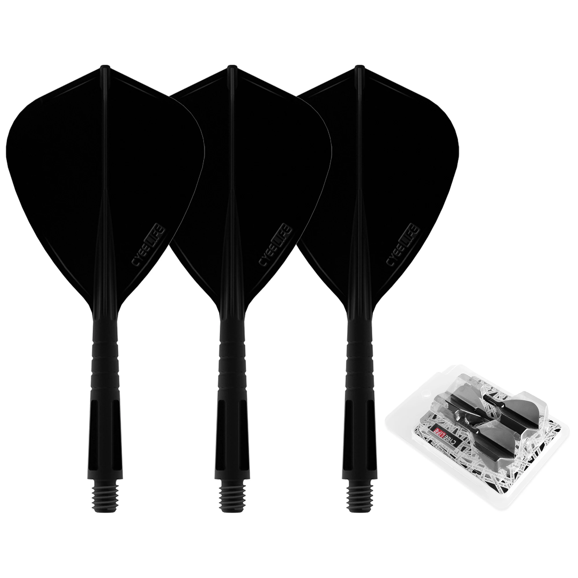 CyeeLife 3PCS Dart Flights en Shafts 2BA Professional, nieuwe Dart-accessoireset, duurzaam en niet gemakkelijk te breken, 4 kleuren