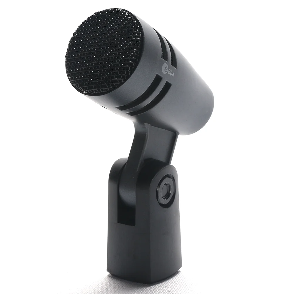 E604 Tom Snare Evolution Series Cardioid Instrument Wired Drum Microphone e 604 with Clip Arm Mount for Professional recording image 5