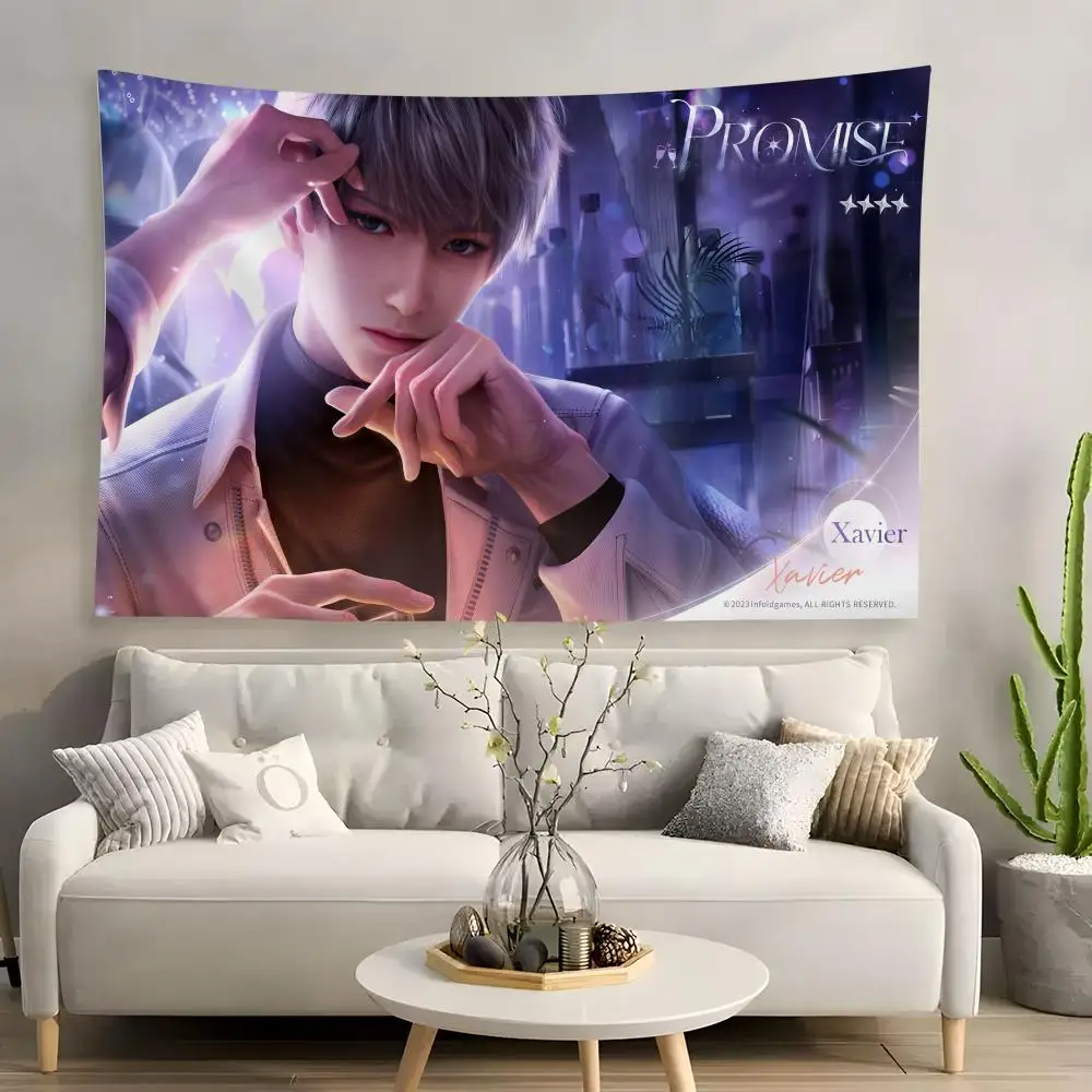 

Xavier Love Deepspace Tapestry Custom Home Living Room Bedroom wall decor Wallpaper Backdrop Cloth With clips