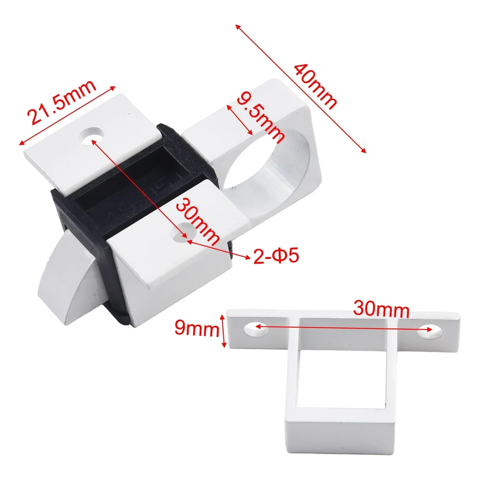 Bullone quadrato autochiudente Latch Utomatic Latch serratura a rimbalzo a molla grigia bullone quadrato autochiudente 47.5*22mm