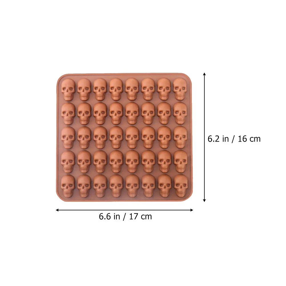 Wax Melt Molds Skull Decor Biscuits Halloween Baking Soap Non Stick Cake Cupcake Topper Decoration Silica Gel