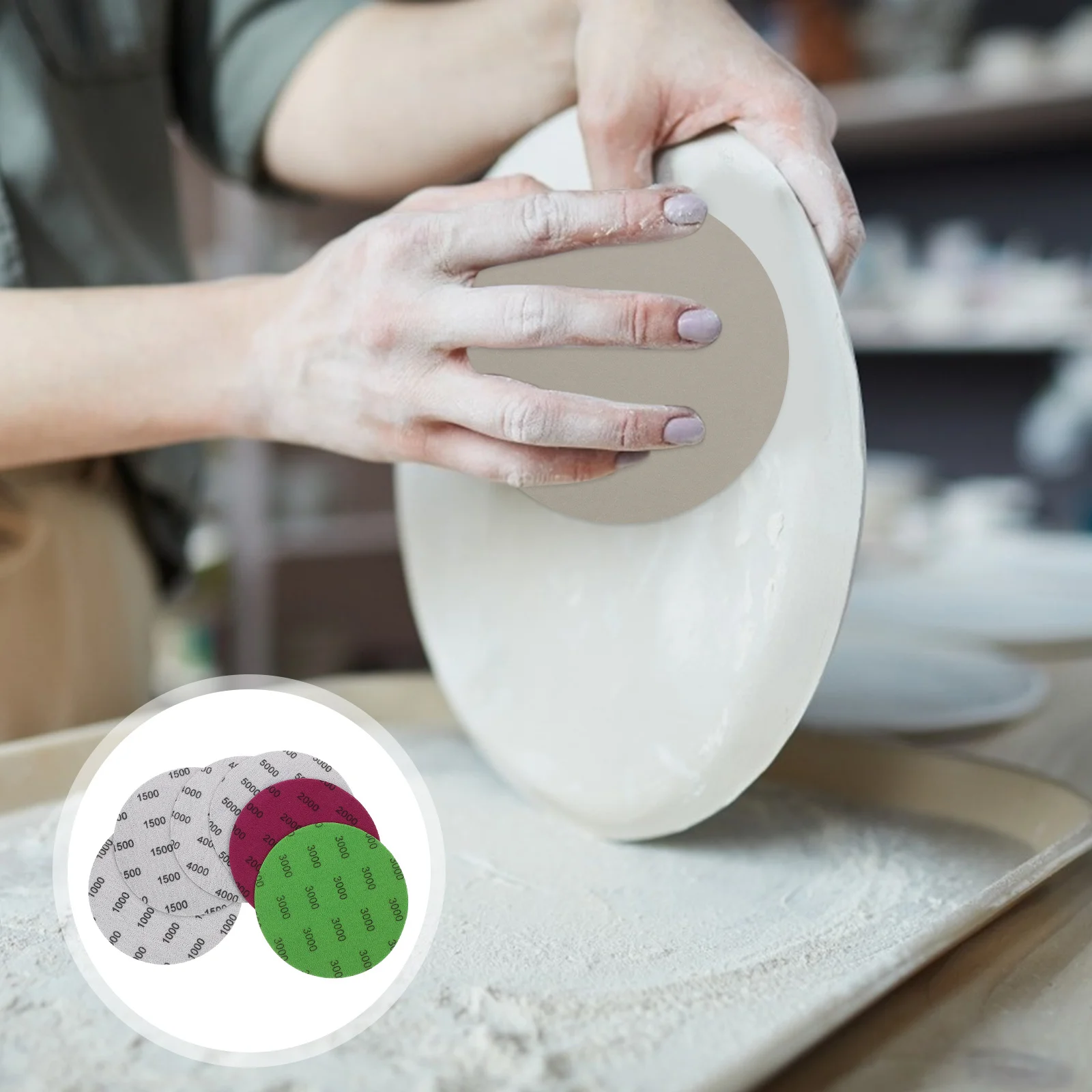 24 قطعة من ورق الصنفرة المقاوم للماء، حبيبات رقيقة، صنفرة كاشطة لتلميع الأسطح الرطبة أو الجافة، تستخدم ورق الرمل #4