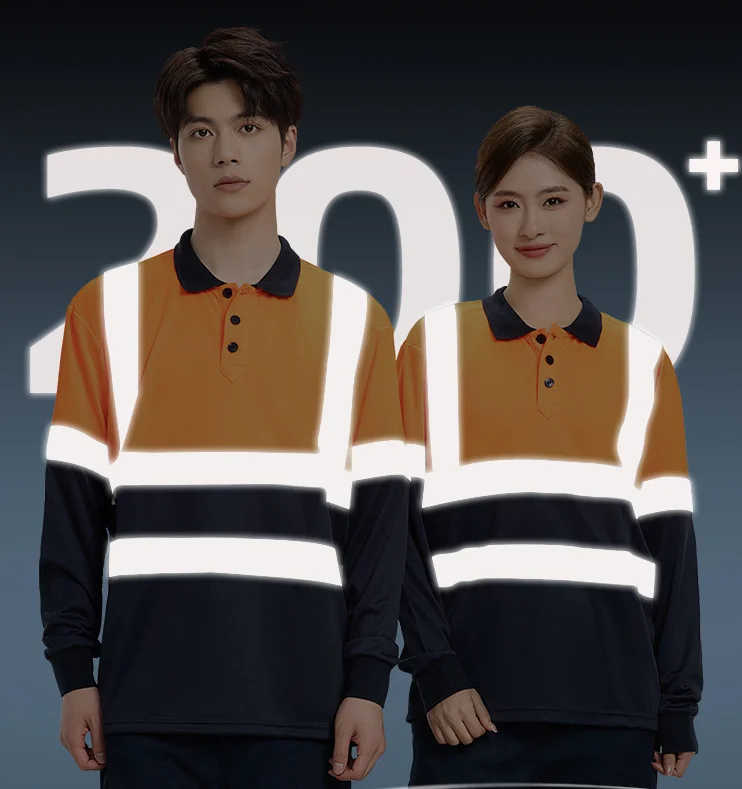 Reflective T-Shirt Safety Vest for Men with Reflection Tapes Work Vest Fluorescent Yellow Workwear Vest ﻿