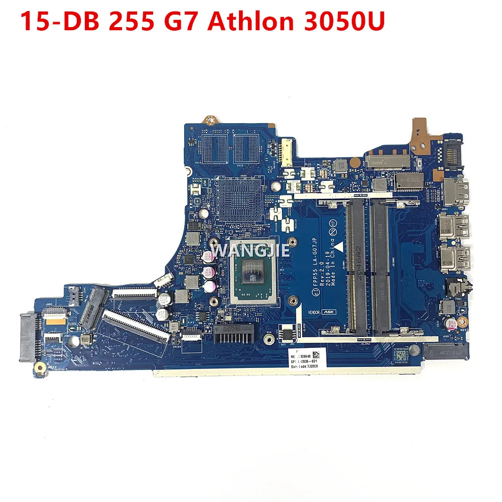 

For HP 15-DB 255 G7 Laptop Motherboard With Athlon 3050U R3-3050 CPU FPP55 LA-G07JP L92836-601 L92836-001 DDR4 100% Working