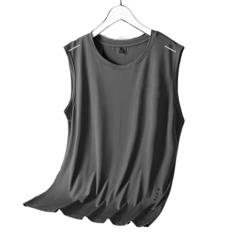 سترة Qui ip الصيفية المصنوعة من الحرير الجليدي للرجال عصرية مستديرة Ne Me قابلة للتنفس Qui Dry ملابس خارجية فضفاضة