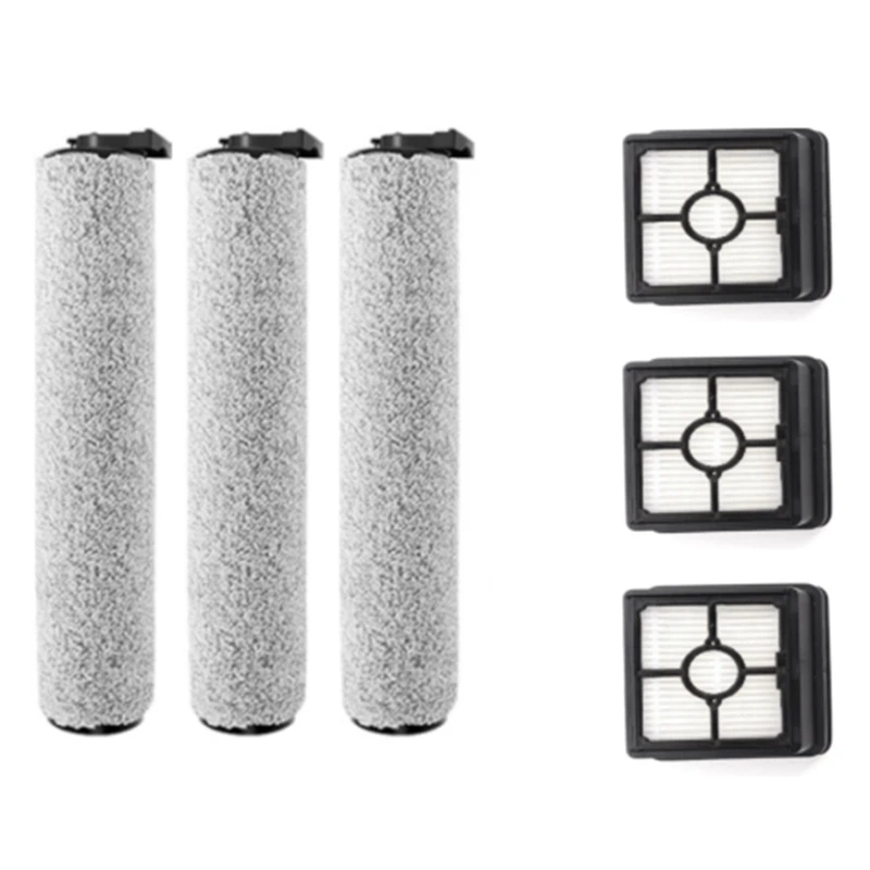 Suitable For Midea X8 Washing Machine Accessories FC9 Pro Flash Roller Brush Filter Hepa Filter Scrubber Accessories-6Pc